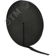 Монтажная текстильная лента 20мм (50м) чёрная IEK