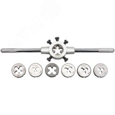 Набор плашек на карточке, сталь 9ХС 8 предметов