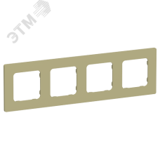FLITE CLASSIC Рамка 4-местная РУ-4-К-ФлО оливковый IEK