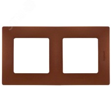 Рамка 2-местная какао ETIKA