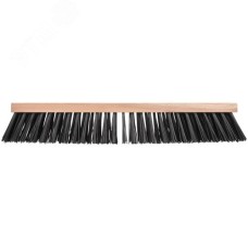 Щетка уличная Профи деревянная, жесткая щетина, отверстие с резьбой под углом, 5-ти рядная, 500х65 м