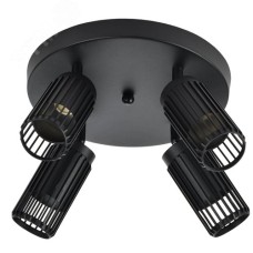 Светильник 4209 накладной потолочный под лампу 4хGU10 черный