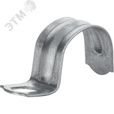 ELASTA Скоба металлическая однолапковая d=25-26мм с крепежным отверстием 8х6 IEK