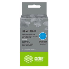 -/ Картридж ленточный Cactus CS-M21-500499 черный для Brady BMP21-PLUS, BMP21-LAB