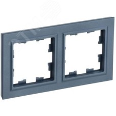 BRITE Рамка 2 поста РУ-2-БрМ маренго