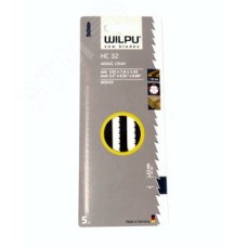 Пилка для лобзика HC 32 х5шт/уп для дерева до 65мм и пластмассы (чистый рез)
