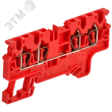ARMAFIX Клемма пружинная CX2.5-4 четырехконтактная красная IEK