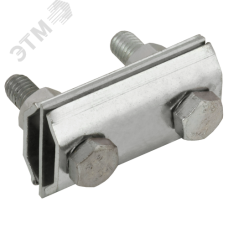 Зажим соединительный двойной сквозной пруток-пруток 8мм нержавеющая сталь