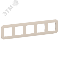 FLITE ARTISTIC Рамка 5-местная РУ-5-А-ФлЛ льняной IEK