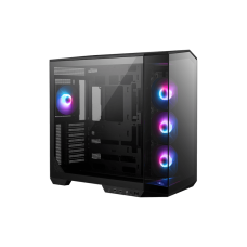 Корпус ПК без блока питания/ Case MSI MAG PANO 100R PZ, Midi-Tower, TG, 4x120mm ARGB, 2xUSB 3.2, 1xUSB 3.2 Type-C, ATX, mATX, mITX Black