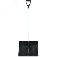 Лопата для уборки снега ''Снеговик'' пластиковая, алюминиевый черенок 500x375x1450 мм