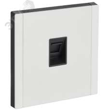 FORTE&PIANO Розетка компьютерная RJ45 кат.6 FP231M металл белый IEK