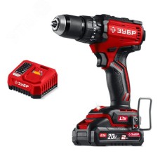 Дрель-шуруповерт бесщеточная, ударная 20 В, 65 Н·м, 1 АКБ LMS 2 А·ч