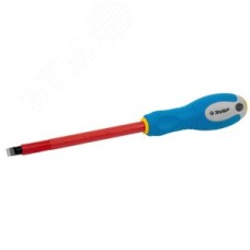 Отвертка Cr-V, трехкомпонент рукоятка, высоковольтная до ~1000В, SL, 8,0x175 мм ''ПРОФИ ЭЛЕКТРИК''.