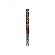 Сверло по металлу для винтовёртов и шуруповертов IMPACT READY, НЕХ-1/4"", d 6.5 х 107 мм