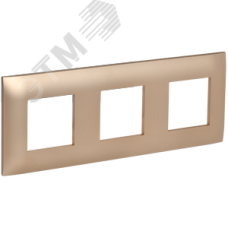 SKANDY Рамка 3-местная SK-F03Sa песочный IEK