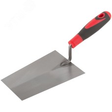 Мастерок каменщика, прорезиненная ручка 180 мм