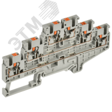 ARMAFIX Клемма пружинная Push-in CP-ML 3 ур. 2,5мм2 серая IEK