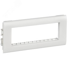 METRA Рамка и суппорт на 6 модуля для кабель-каналов с шириной крышки 75мм белый