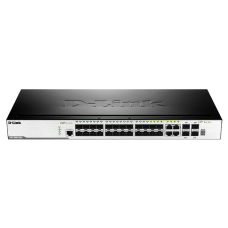 Сетевой коммутатор/ 20-Port 100/1000 SFP ports + 4 Combo 10/100/1000BASE-T/SFP ports + 4-Port 10G SFP+, L2 Management Switch