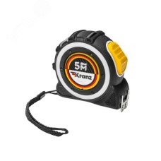 Рулетка с автостопом 5 м x 25мм прорезиненное покрытие