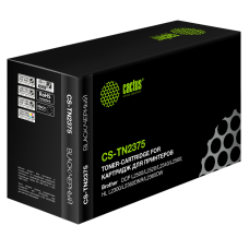 -/ Картридж лазерный Cactus CS-TN2375 TN-2375 черный (2600стр.) для Brother DCP L2500/L2520/L2540/L2560 без чипа