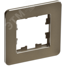 BRITE Рамка 1 пост РУ-1-1-Бр металл латунь RE IEK