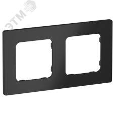 FLITE CLASSIC Рамка 2-местная РУ-2-К-ФлЧ черный IEK