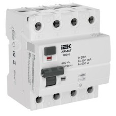 Выключатель дифференциального тока R10N 4P 80А 100мА тип B