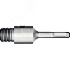 Державка для бур коронки с хвостовиком SDS Plus, L-100мм,резьба М22,конусное крепление центрир сверла