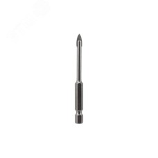 Сверло по стеклу и керамике 5 мм, 2 грани, шестигранный хвостовик