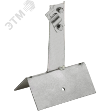 Держатель проводника круглого 6-10 мм винтовой для конька широкого h 80 мм нержавеющая сталь