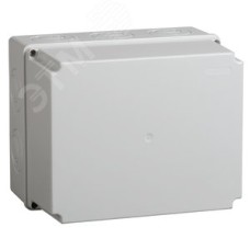 Коробка КМ41273 распаячная для открытой проводки 240х195х165мм IP44 RAL7035 кабельные вводы