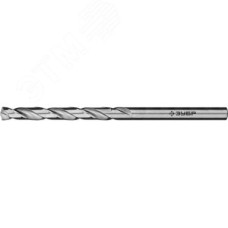 Сверло по металлу сталь Р6М5 класс А, ПРОФ-А 4.5х80мм