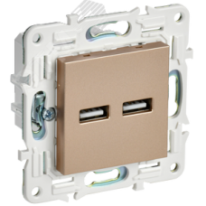 SKANDY Розетка USB A+A 3,1А SK-R15Sa песочный IEK