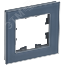 BRITE Рамка 1 пост РУ-1-2-Бр стекло маренго матовый IEK