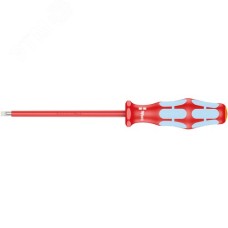 Отвертка диэлектрическая шлицевая из нержавеющей стали 0.6X3.5X100 мм. 3160 i SL VDE