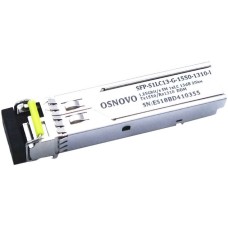 Трансивер/ OSNOVO Оптический гигабитный SFP Модуль промышленный, LC, одно волокно SM, Tx:1550/Rx:1310, до 1,25 Гбит/c, до 20 км