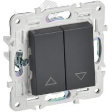 SKANDY Выключатель жалюзи 10А SK-V12T титан IEK