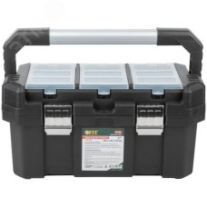 Ящик для инструмента пластиковый 17"" ( 440х240х210 мм ) металл.замки, алюминиевая ручка