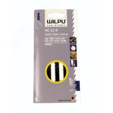 Пилка для лобзика HC 12 R х 5 шт для дерева до 30мм и пластмассы (безосколочный рез)