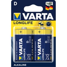 Батарейка/ Батарейка Varta LONGLIFE LR20 D BL2 Alkaline 1.5V (4120) (2/20/100) (2 шт.)