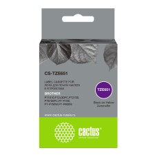 -/ Картридж ленточный Cactus CS-TZE651 TZe-651 черный для Brother 1010/1280/1280VP/2700VP