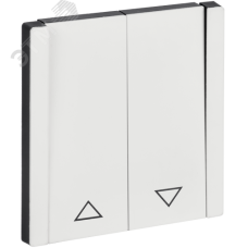 FORTE&PIANO Выключатель жалюзи 10А FP211M металл белый IEK