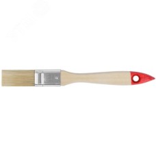 Кисть флейцевая ''Оптима'', натур. cветлая щетина, деревянная ручка 3/4'' (19 мм)