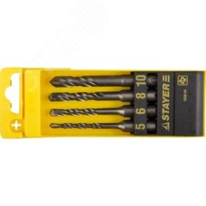 Набор буров 4 шт: 5/6/8/10x110 мм