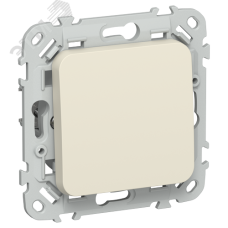 FLITE Выключатель 1-клавишный 10А ВС11-1-0-ФлСл сливочный IEK