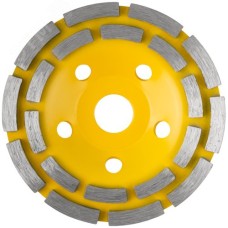 Диск алмазный шлифовальный, посадочный диаметр 22.2 мм, сегментный, двойной ряд 125 мм