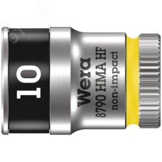 Головка торцевая шестигранная 8790 HMA HF Zyklop DR 1/4 с функцией фиксации крепежа 10X23 мм