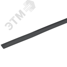 Трубка термоусадочная ТТУ 8/4 черная 1м GENERICA